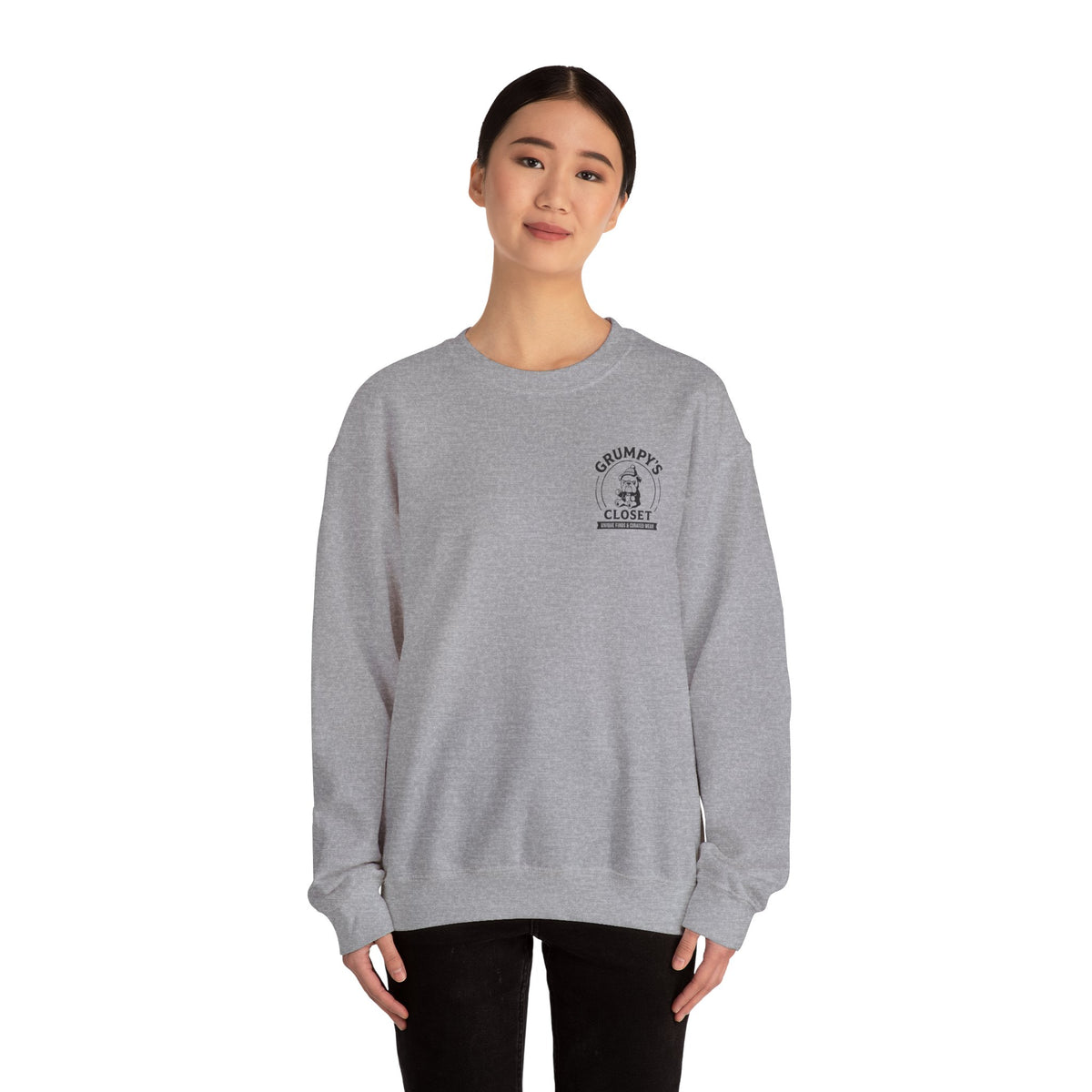 Grumpy’s Closet Crewneck Sweatshirt | Cozy Logo Pullover