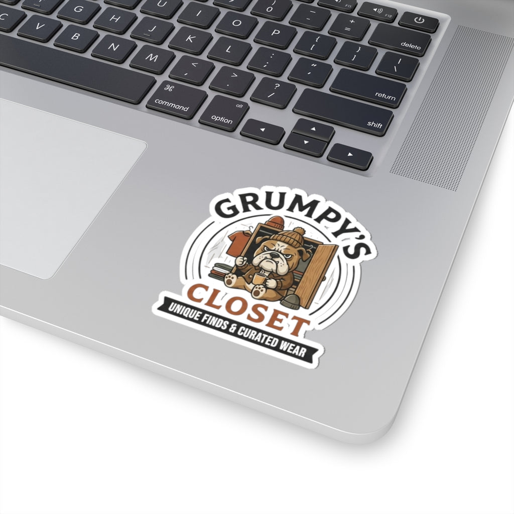 Grumpy's Closet Logo Stickers — Kiss-Cut Branded Decals