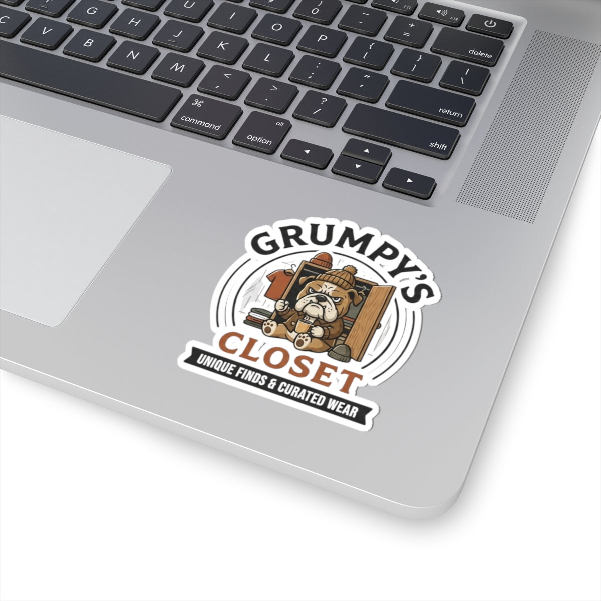 Grumpy's Closet Logo Stickers — Kiss-Cut Branded Decals