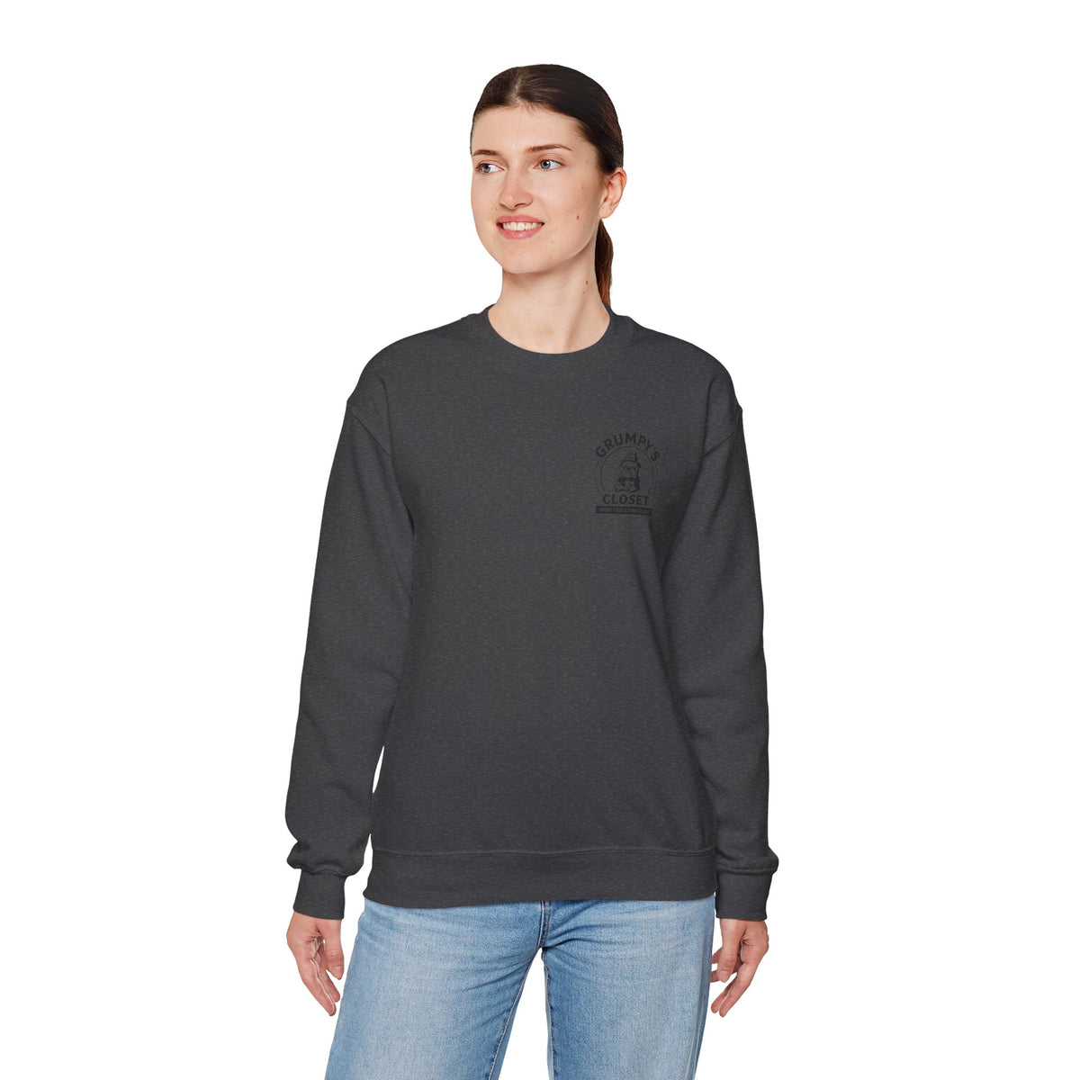 Grumpy’s Closet Crewneck Sweatshirt | Cozy Logo Pullover
