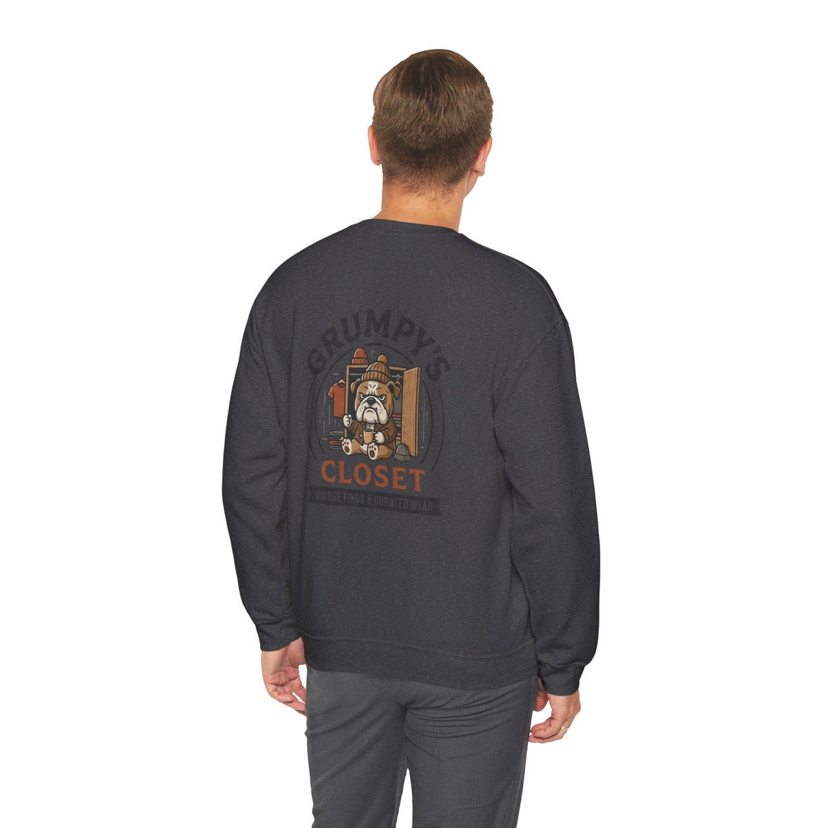 Grumpy’s Closet Crewneck Sweatshirt | Cozy Logo Pullover