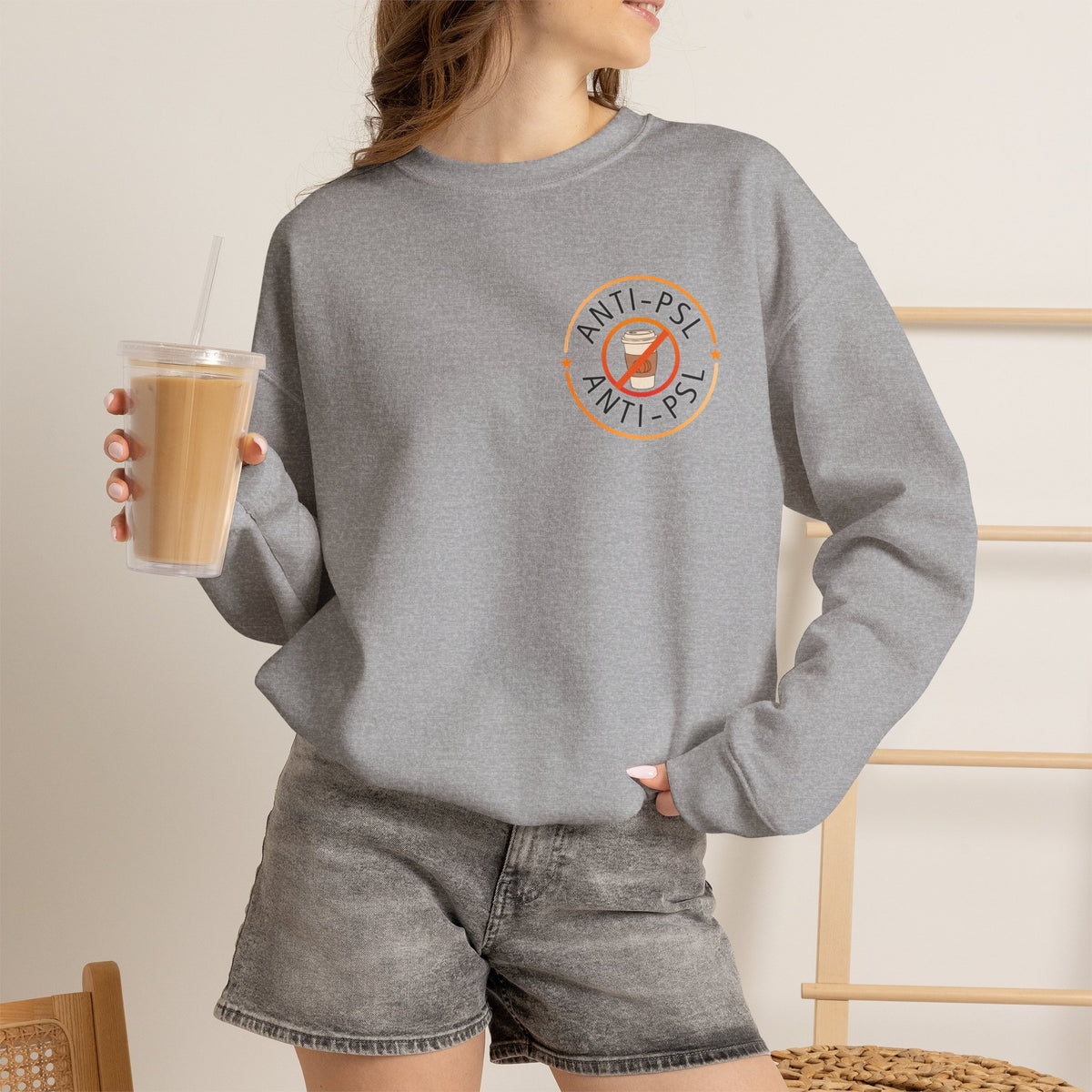 Anti Pumpkin Spice Club Crewneck | Marked Safe Fall Sweatshirt