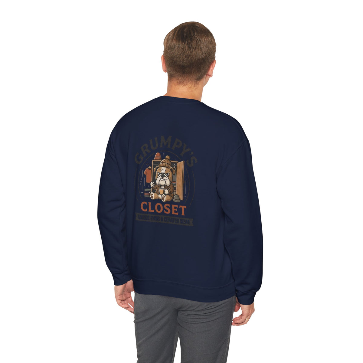 Grumpy’s Closet Crewneck Sweatshirt | Cozy Logo Pullover