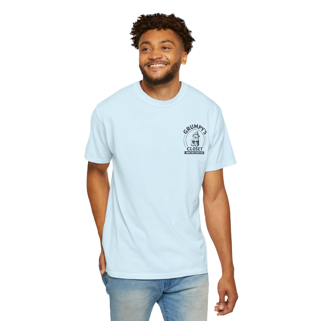 Grumpy’s Closet Bulldog Logo T-Shirt | Garment-Dyed Graphic Tee