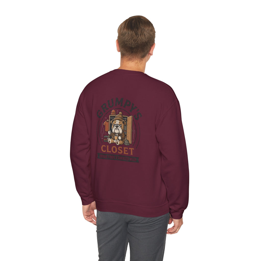 Grumpy’s Closet Crewneck Sweatshirt | Cozy Logo Pullover
