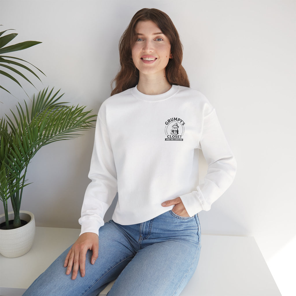 Grumpy’s Closet Crewneck Sweatshirt | Cozy Logo Pullover