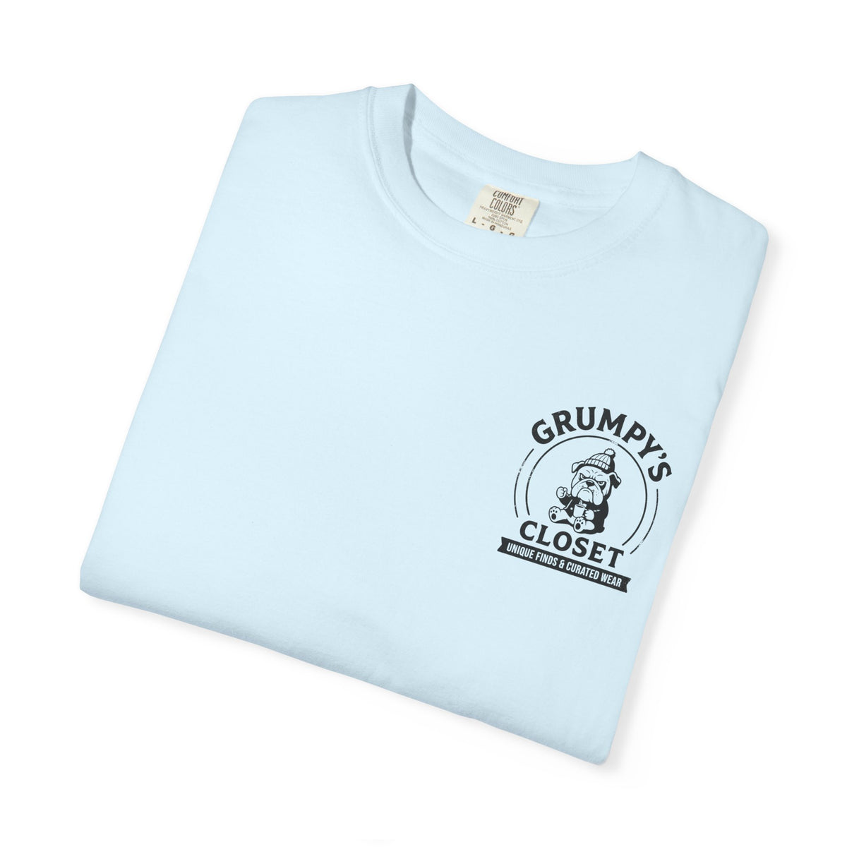 Grumpy’s Closet Bulldog Logo T-Shirt | Garment-Dyed Graphic Tee