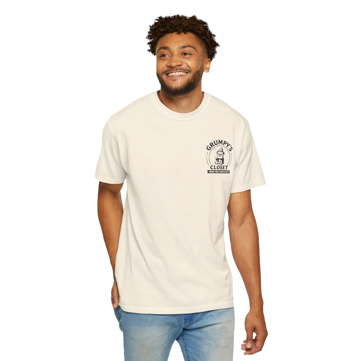 Grumpy’s Closet Bulldog Logo T-Shirt | Garment-Dyed Graphic Tee