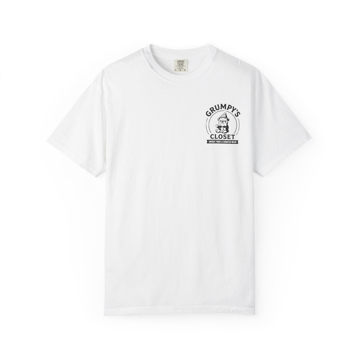 Grumpy’s Closet Bulldog Logo T-Shirt | Garment-Dyed Graphic Tee