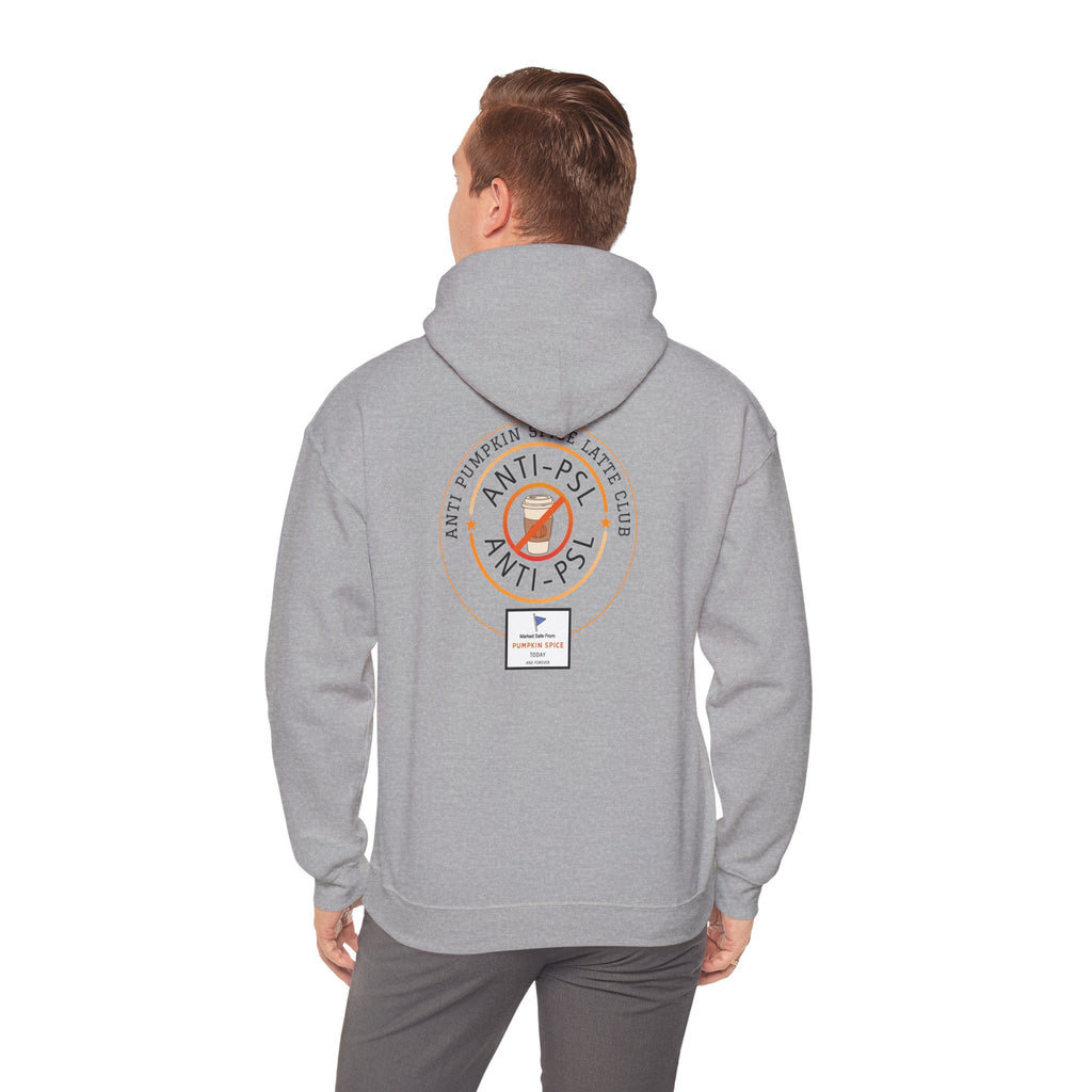 Anti Pumpkin Spice Hoodie, Funny Marked Safe Fall Pullover, Sarcastic Anti PSL Sweatshirt, Gildan 18500 Autumn Holiday Outerwear