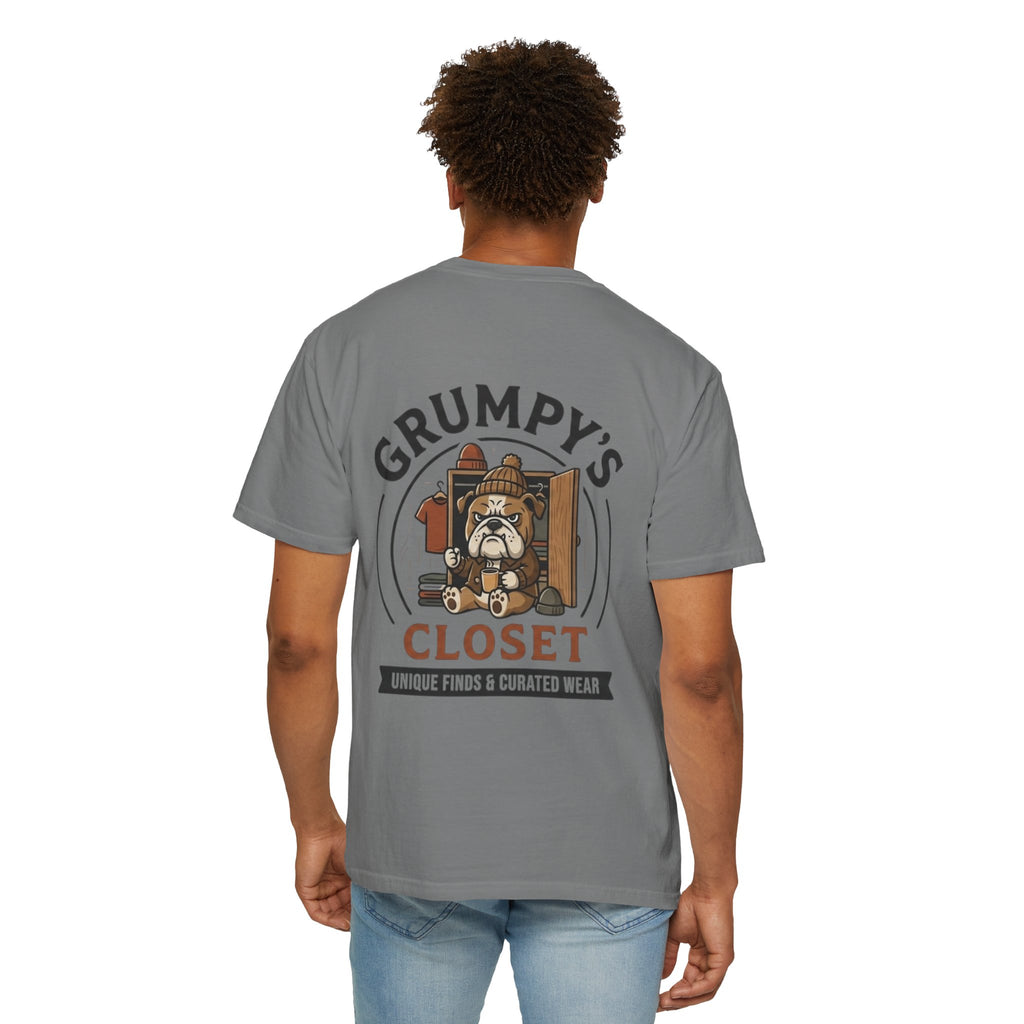 Grumpy’s Closet Bulldog Logo T-Shirt | Garment-Dyed Graphic Tee