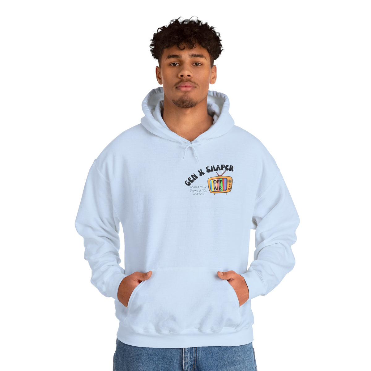 Gen X 70s & 80s TV Shows Bingo Hoodie | Retro Nostalgia Sweatshirt
