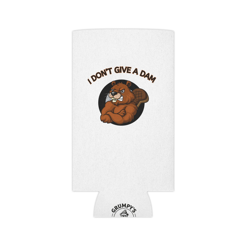 I Don't Give a Dam Beaver Can Cooler — Funny Outdoor Beverage Insulator