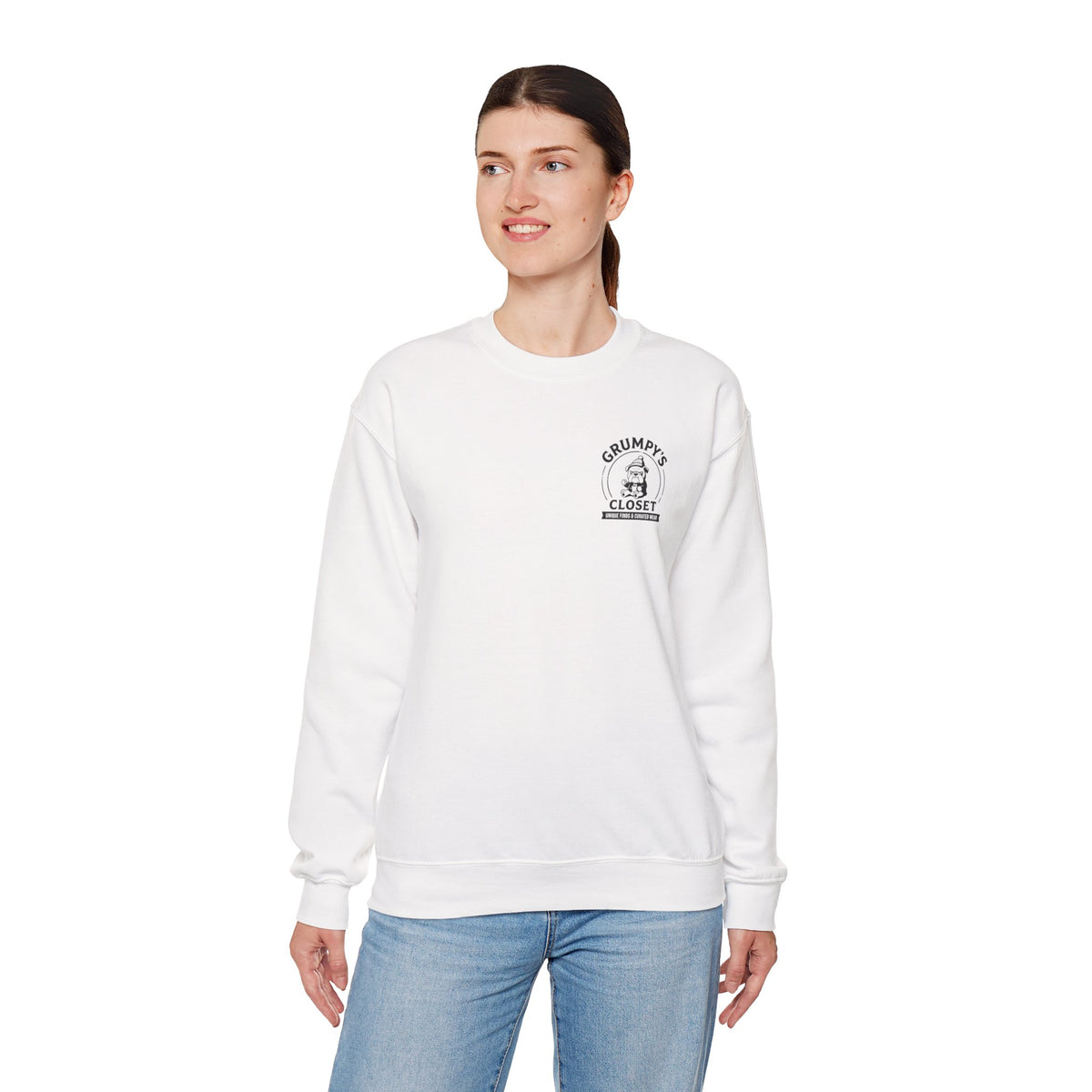 Grumpy’s Closet Crewneck Sweatshirt | Cozy Logo Pullover