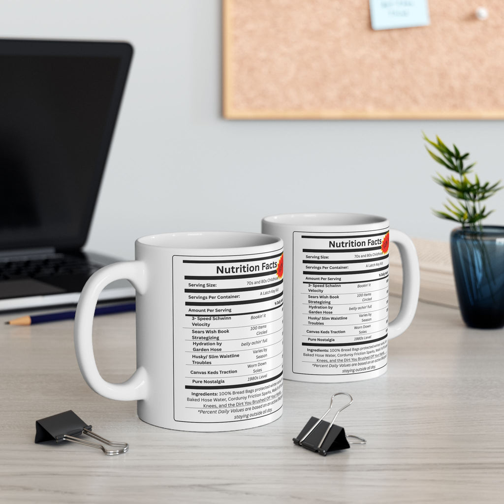 Gen X Nutrition Facts Mug | 11 oz & 15 oz
