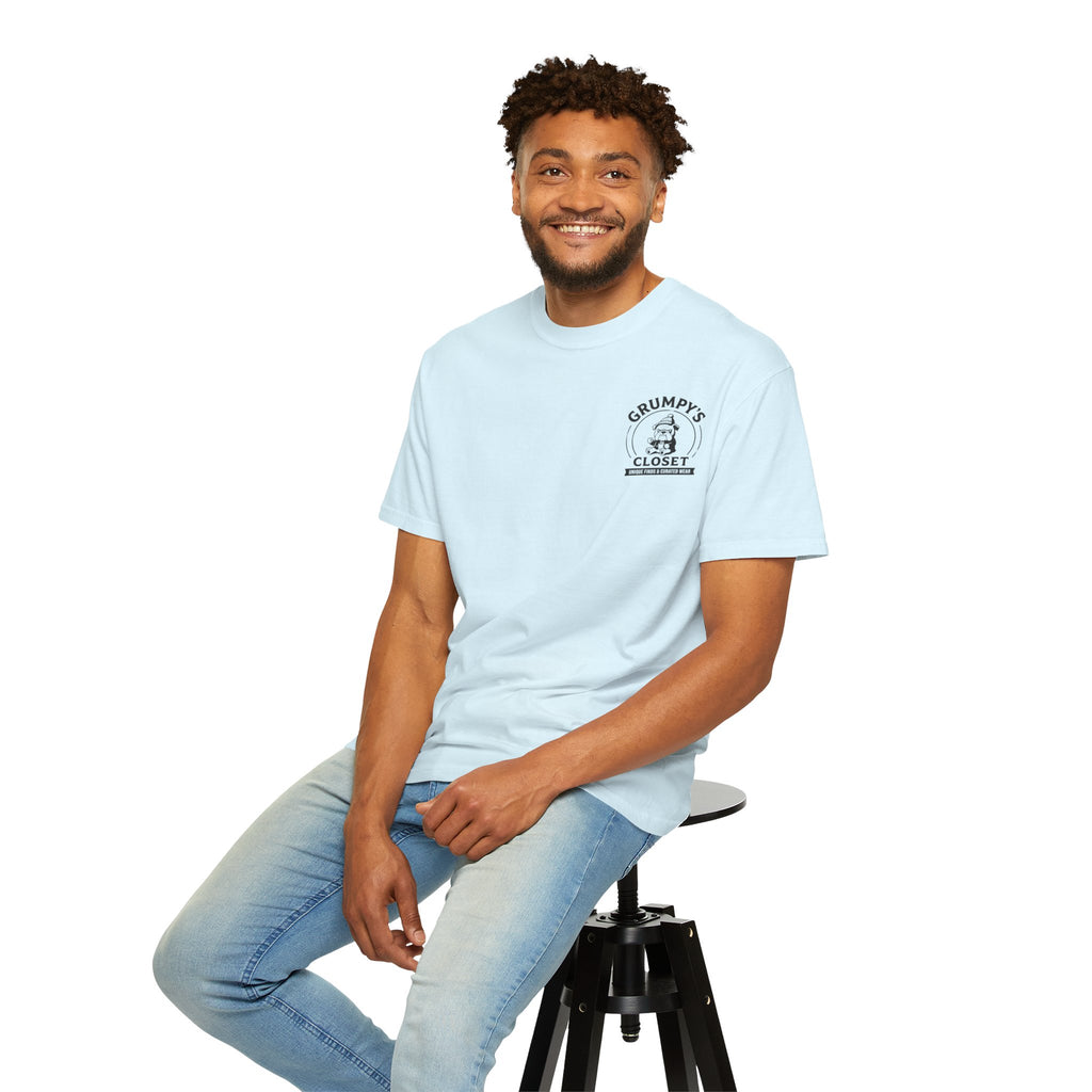 Grumpy’s Closet Bulldog Logo T-Shirt | Garment-Dyed Graphic Tee