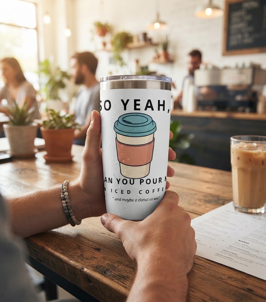 So Yeah, Can You Pour Me an Iced Coffee? 20 oz Tumbler