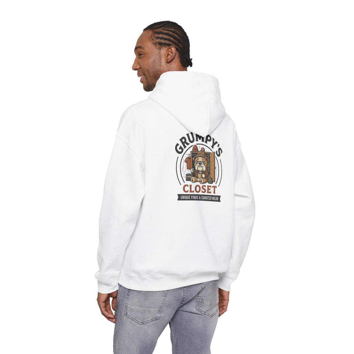 Grumpy's Closet Logo Hoodie | Unisex Graphic Pullover