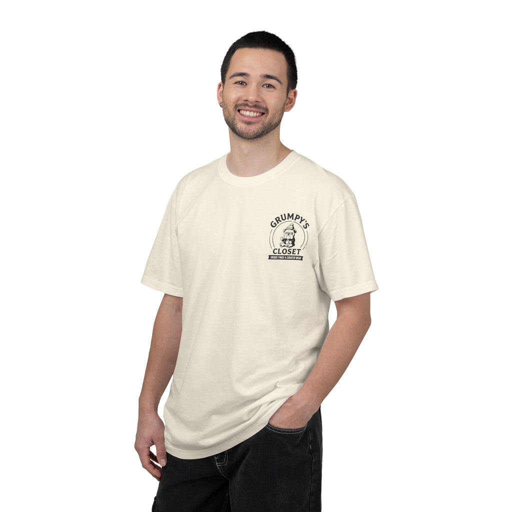 Grumpy’s Closet Bulldog Logo T-Shirt | Garment-Dyed Graphic Tee