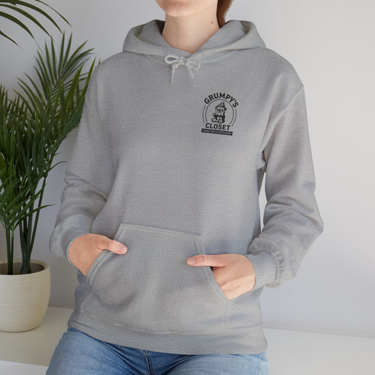 Grumpy's Closet Logo Hoodie | Unisex Graphic Pullover