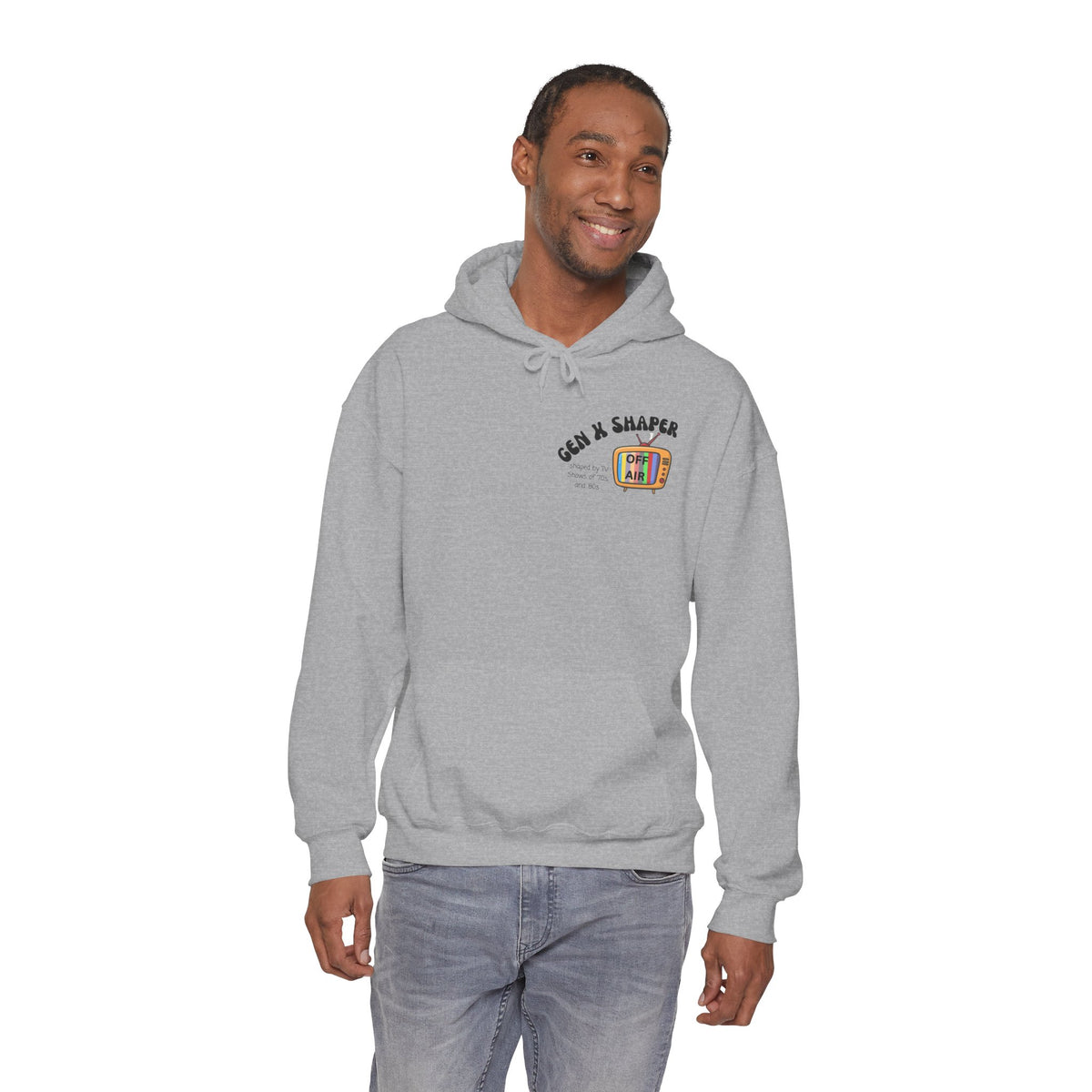 Gen X 70s & 80s TV Shows Bingo Hoodie | Retro Nostalgia Sweatshirt