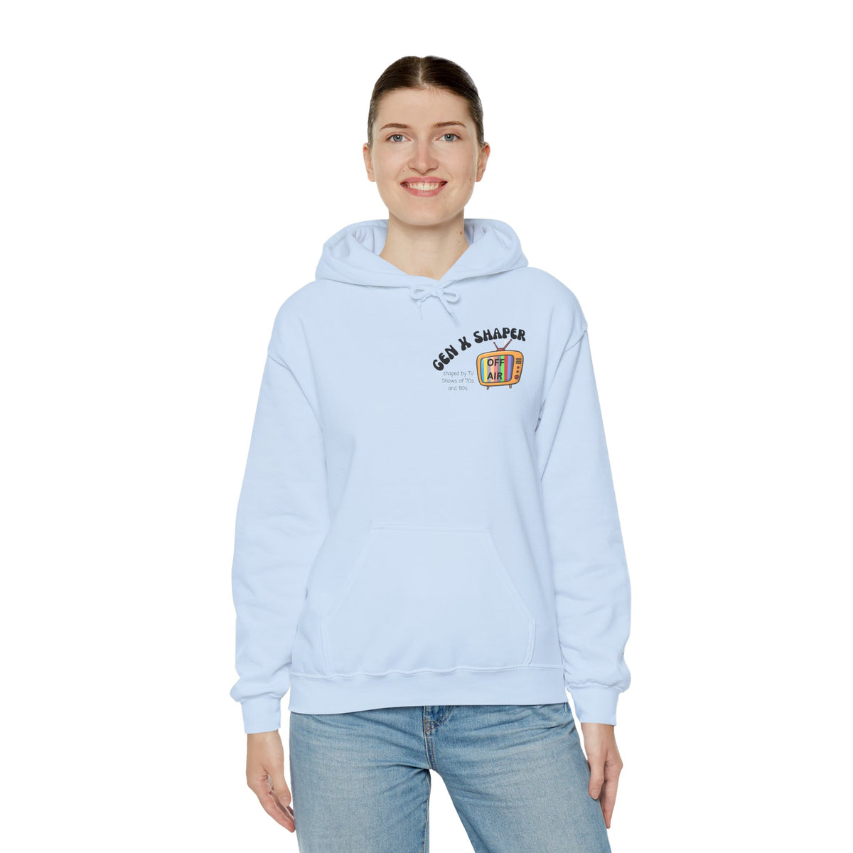 Gen X 70s & 80s TV Shows Bingo Hoodie | Retro Nostalgia Sweatshirt
