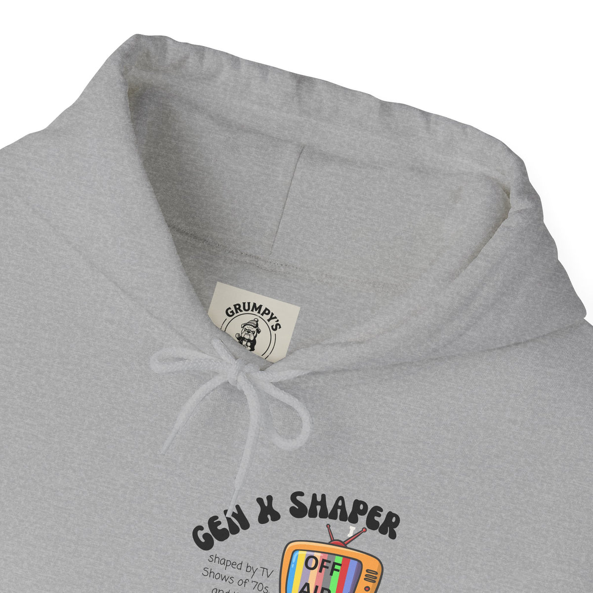 Gen X 70s & 80s TV Shows Bingo Hoodie | Retro Nostalgia Sweatshirt