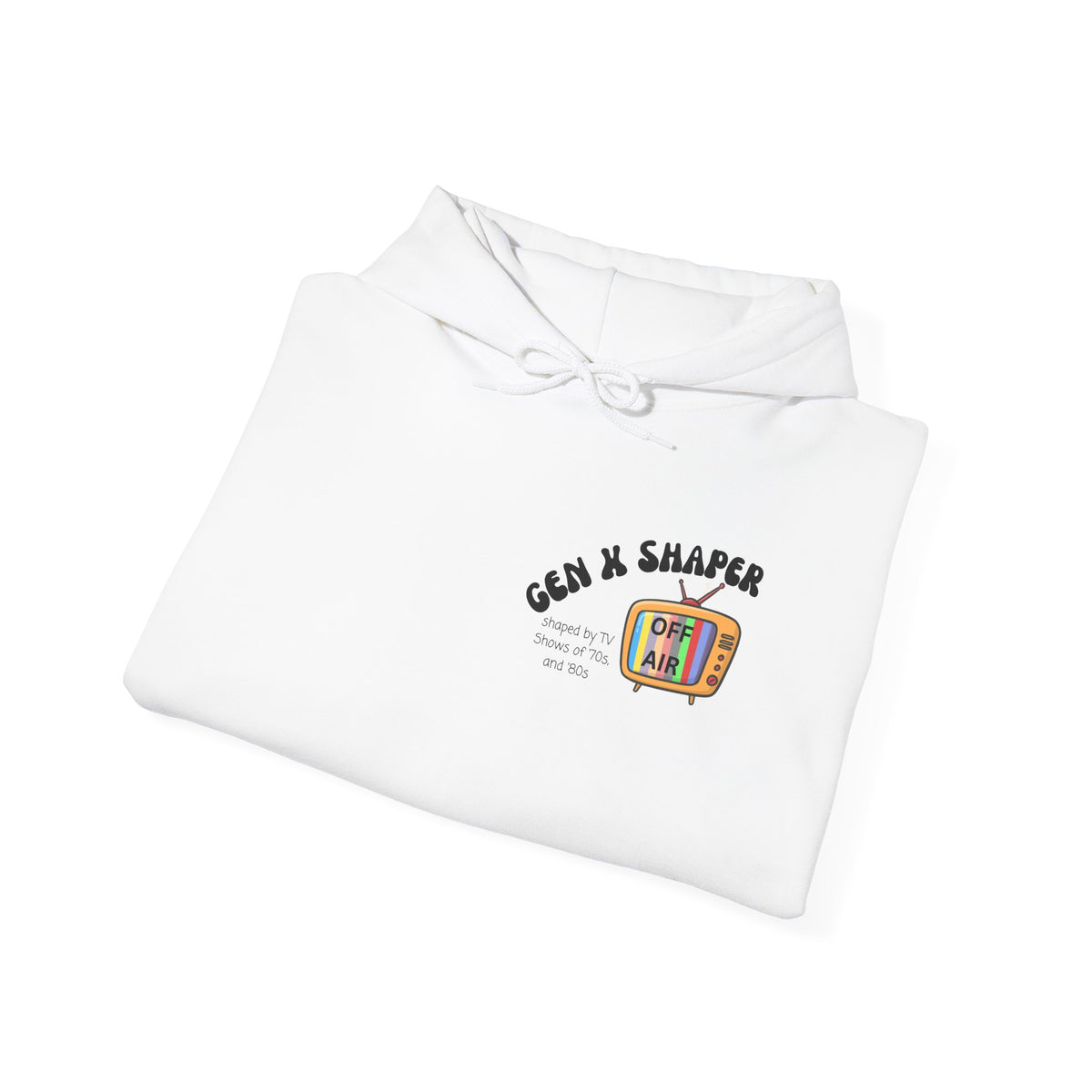 Gen X 70s & 80s TV Shows Bingo Hoodie | Retro Nostalgia Sweatshirt