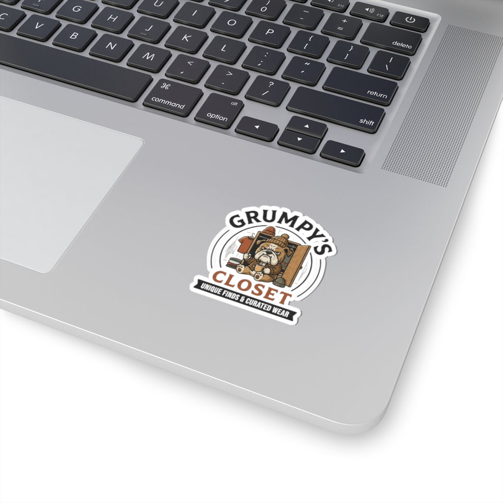Grumpy's Closet Logo Stickers — Kiss-Cut Branded Decals
