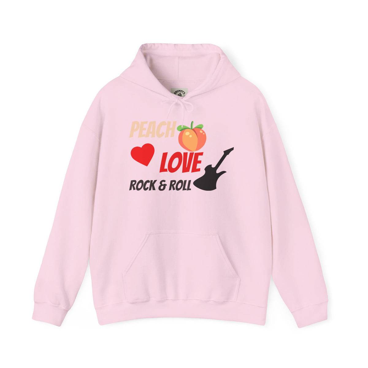 Peach Love Rock & Roll Hoodie | Original Front Logo