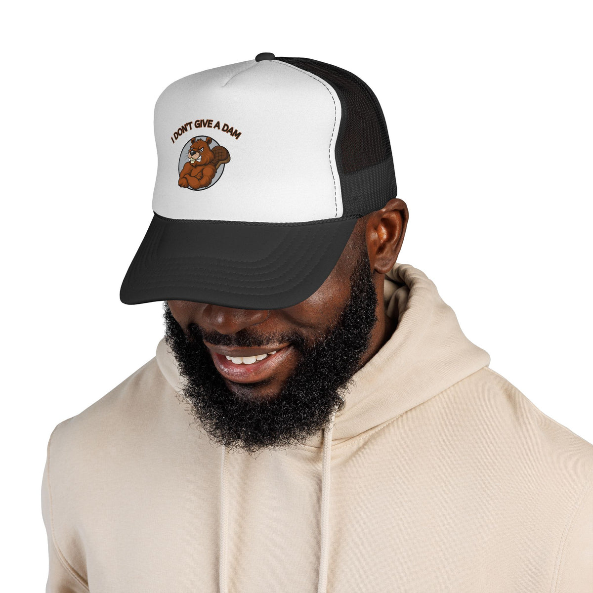 I Don’t Give a Dam Beaver Trucker Cap | Funny Animal Hat