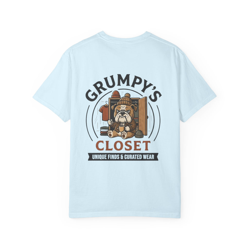 Grumpy’s Closet Bulldog Logo T-Shirt | Garment-Dyed Graphic Tee
