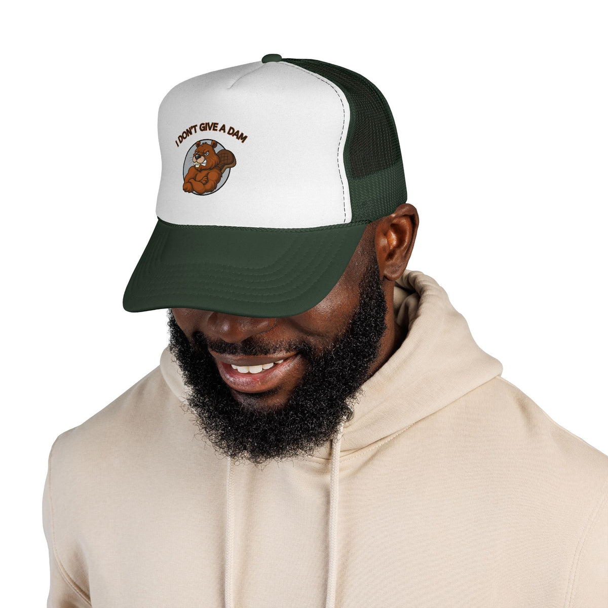 I Don’t Give a Dam Beaver Trucker Cap | Funny Animal Hat