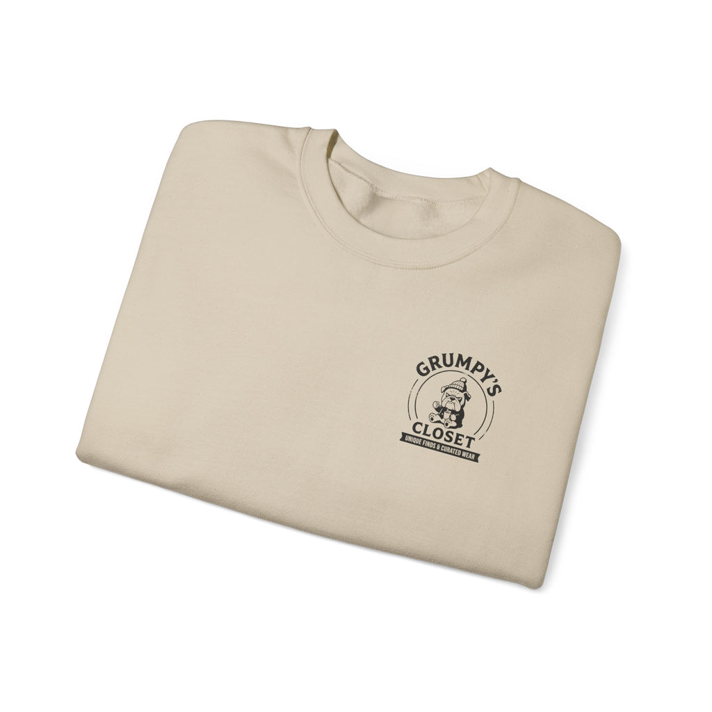 Grumpy’s Closet Crewneck Sweatshirt | Cozy Logo Pullover