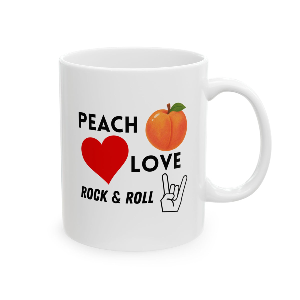 Peach Love Rock & Roll Mug | 11 oz & 15 oz
