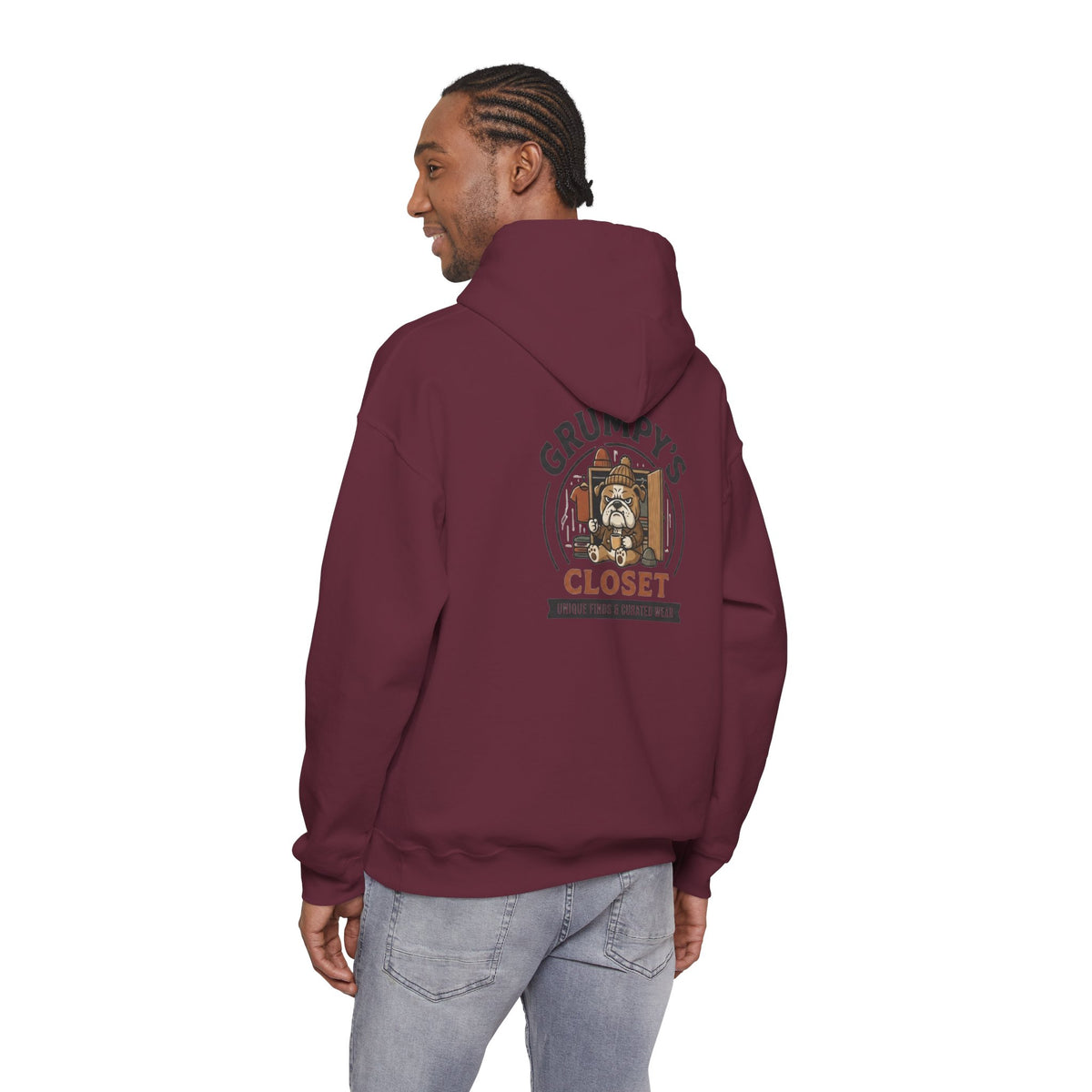 Grumpy's Closet Logo Hoodie | Unisex Graphic Pullover