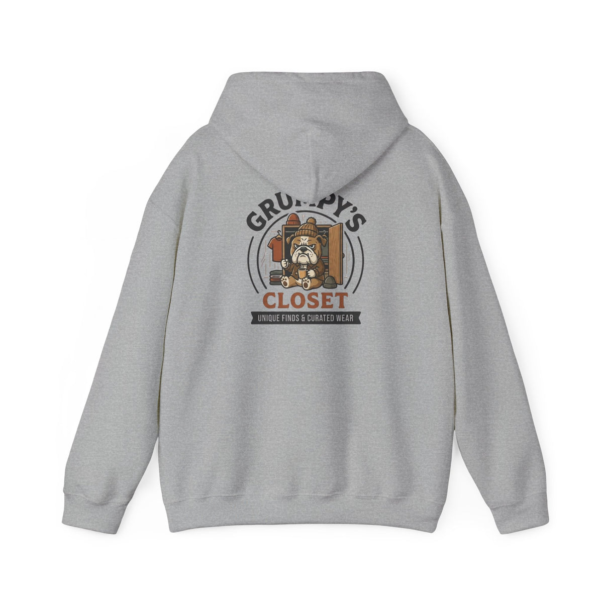Grumpy's Closet Logo Hoodie | Unisex Graphic Pullover