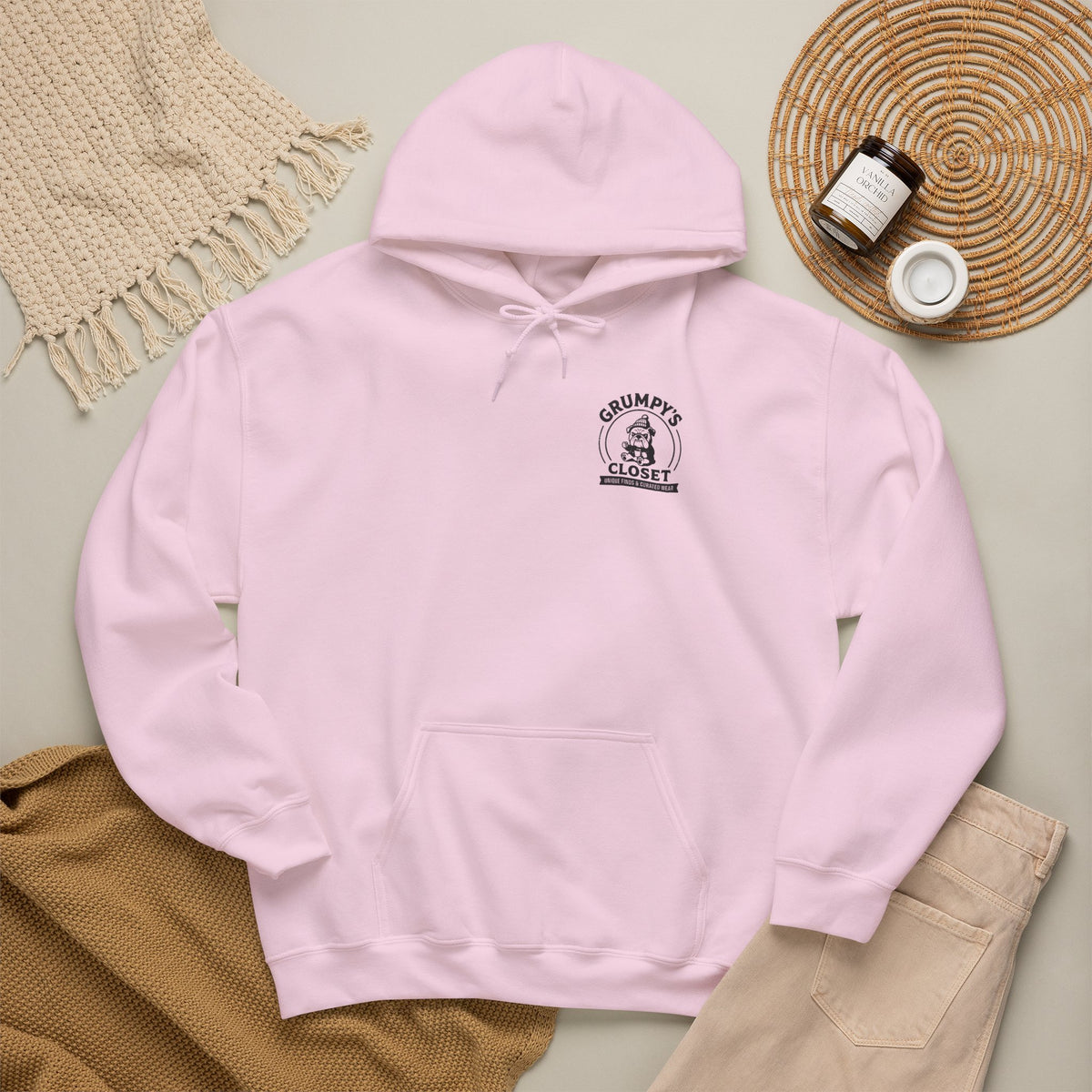 Grumpy's Closet Logo Hoodie | Unisex Graphic Pullover