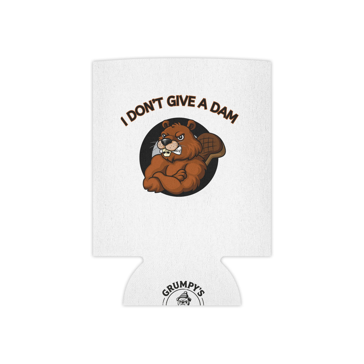 I Don't Give a Dam Beaver Can Cooler — Funny Outdoor Beverage Insulator