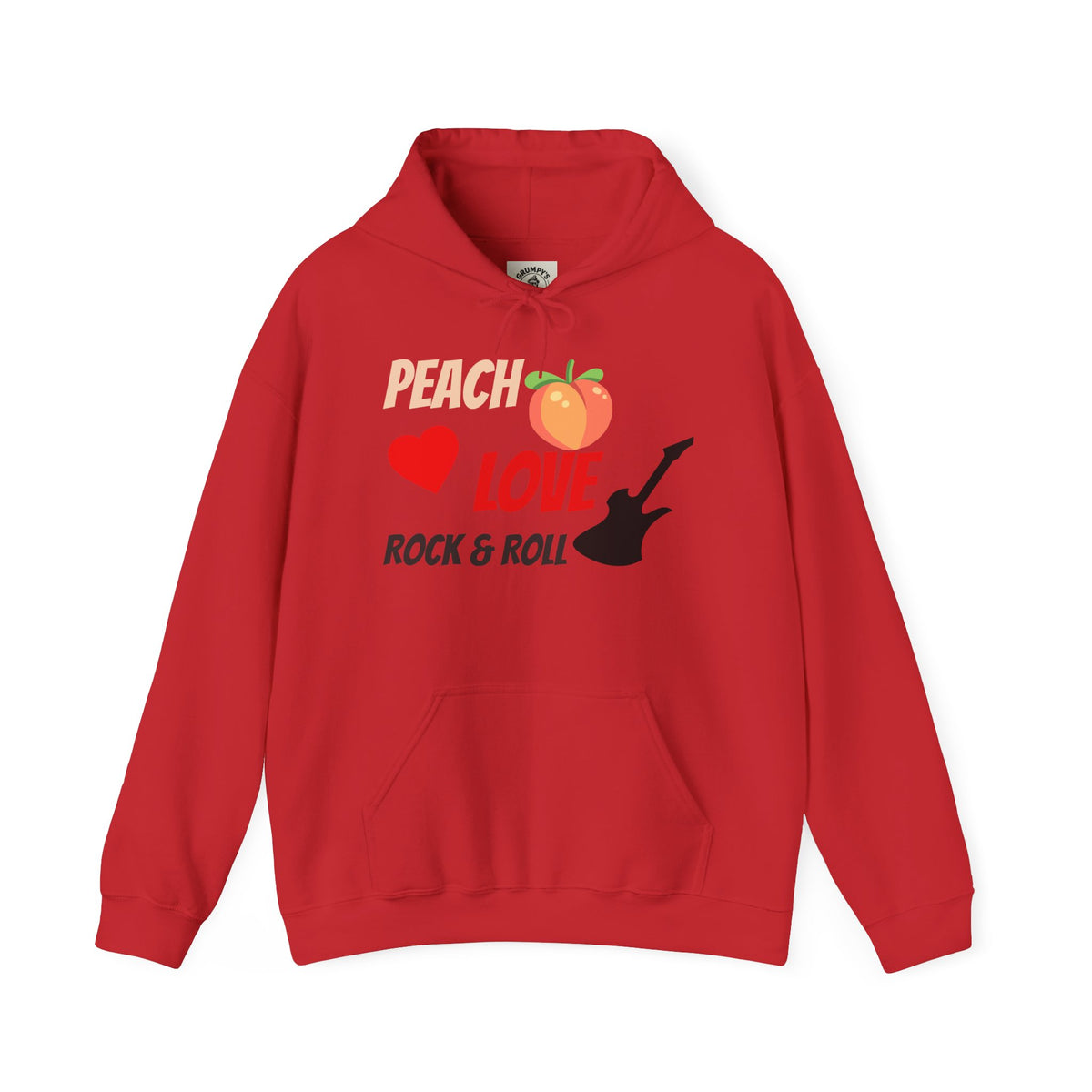 Peach Love Rock & Roll Hoodie | Original Front Logo