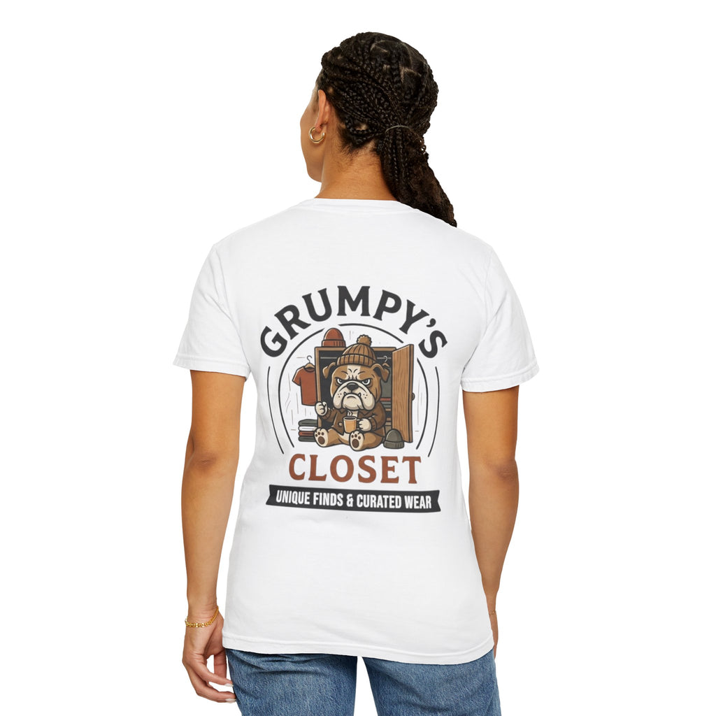 Grumpy’s Closet Bulldog Logo T-Shirt | Garment-Dyed Graphic Tee