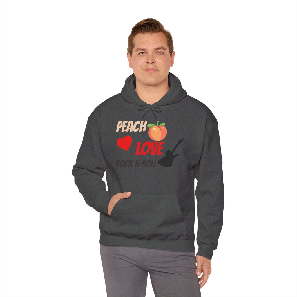 Peach Love Rock & Roll Hoodie | Original Front Logo