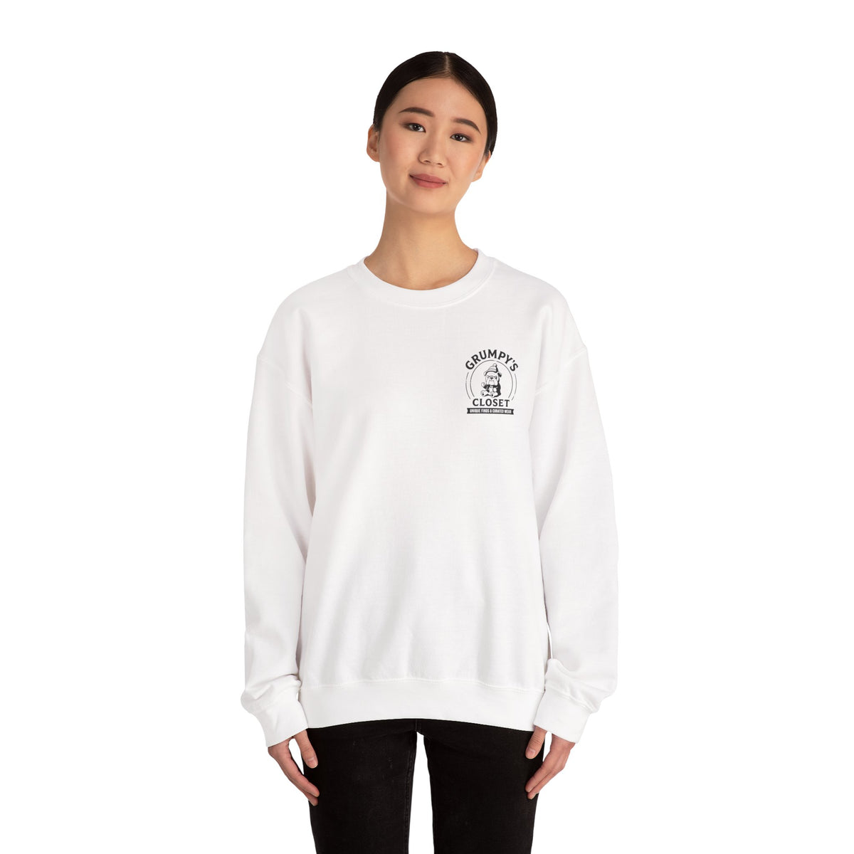 Grumpy’s Closet Crewneck Sweatshirt | Cozy Logo Pullover