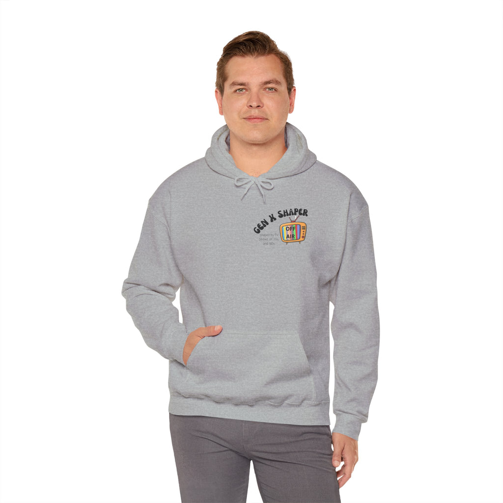 Gen X 70s & 80s TV Shows Bingo Hoodie | Retro Nostalgia Sweatshirt