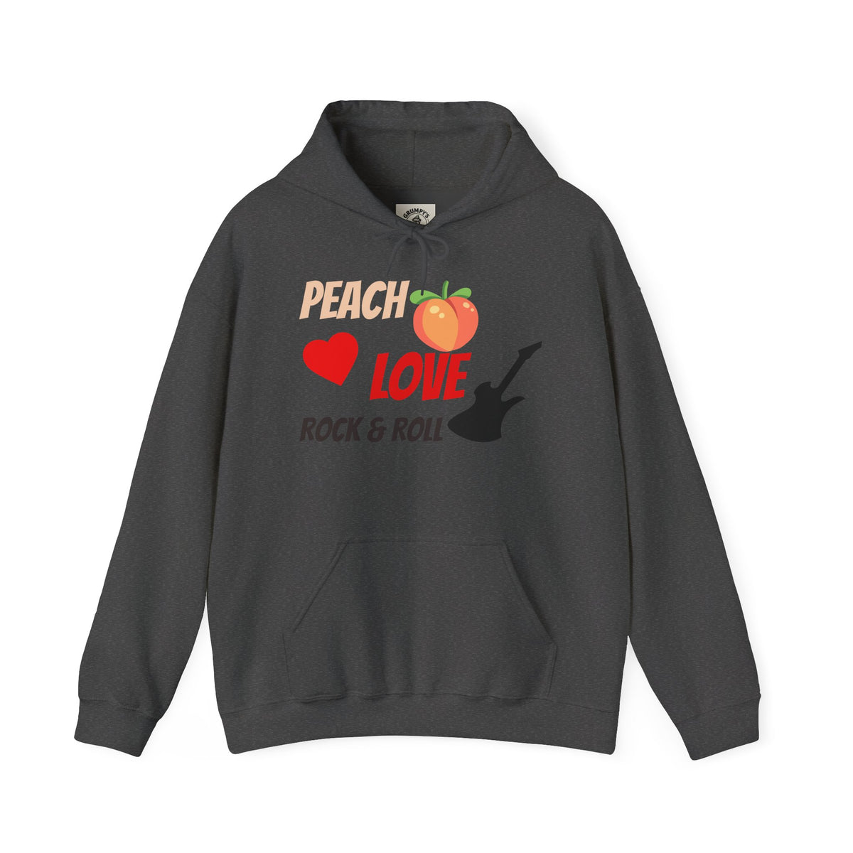 Peach Love Rock & Roll Hoodie | Original Front Logo