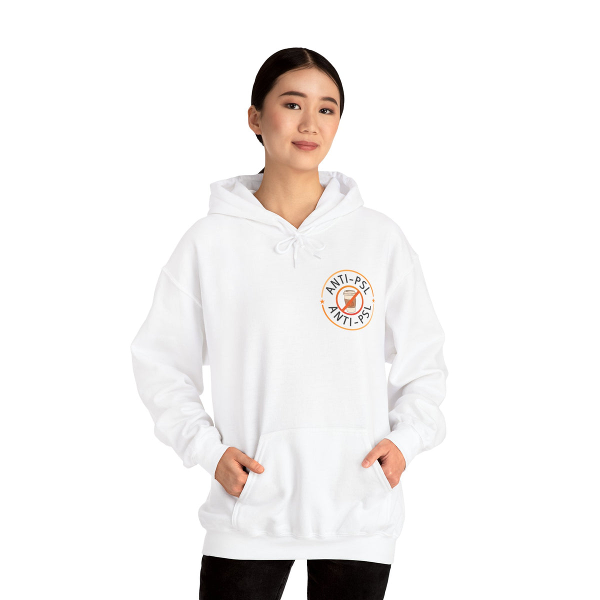 Anti Pumpkin Spice Hoodie, Funny Marked Safe Fall Pullover, Sarcastic Anti PSL Sweatshirt, Gildan 18500 Autumn Holiday Outerwear