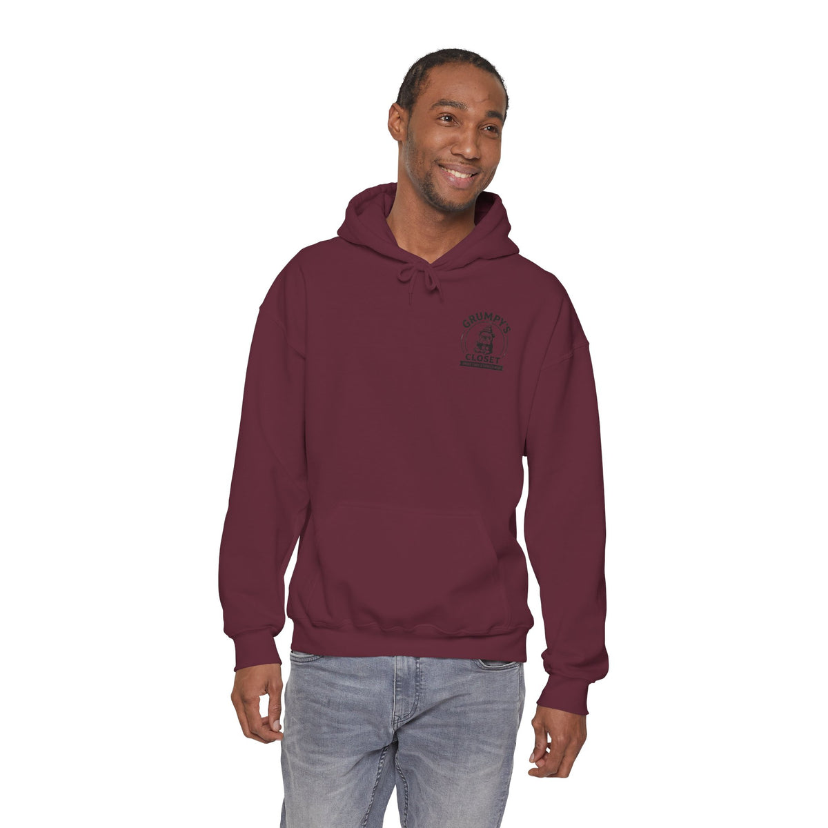 Grumpy's Closet Logo Hoodie | Unisex Graphic Pullover