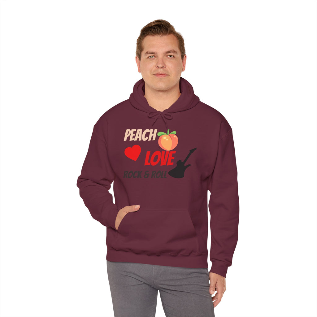 Peach Love Rock & Roll Hoodie | Original Front Logo