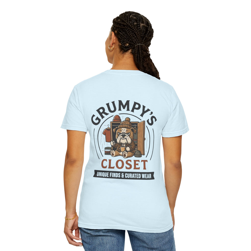 Grumpy’s Closet Bulldog Logo T-Shirt | Garment-Dyed Graphic Tee