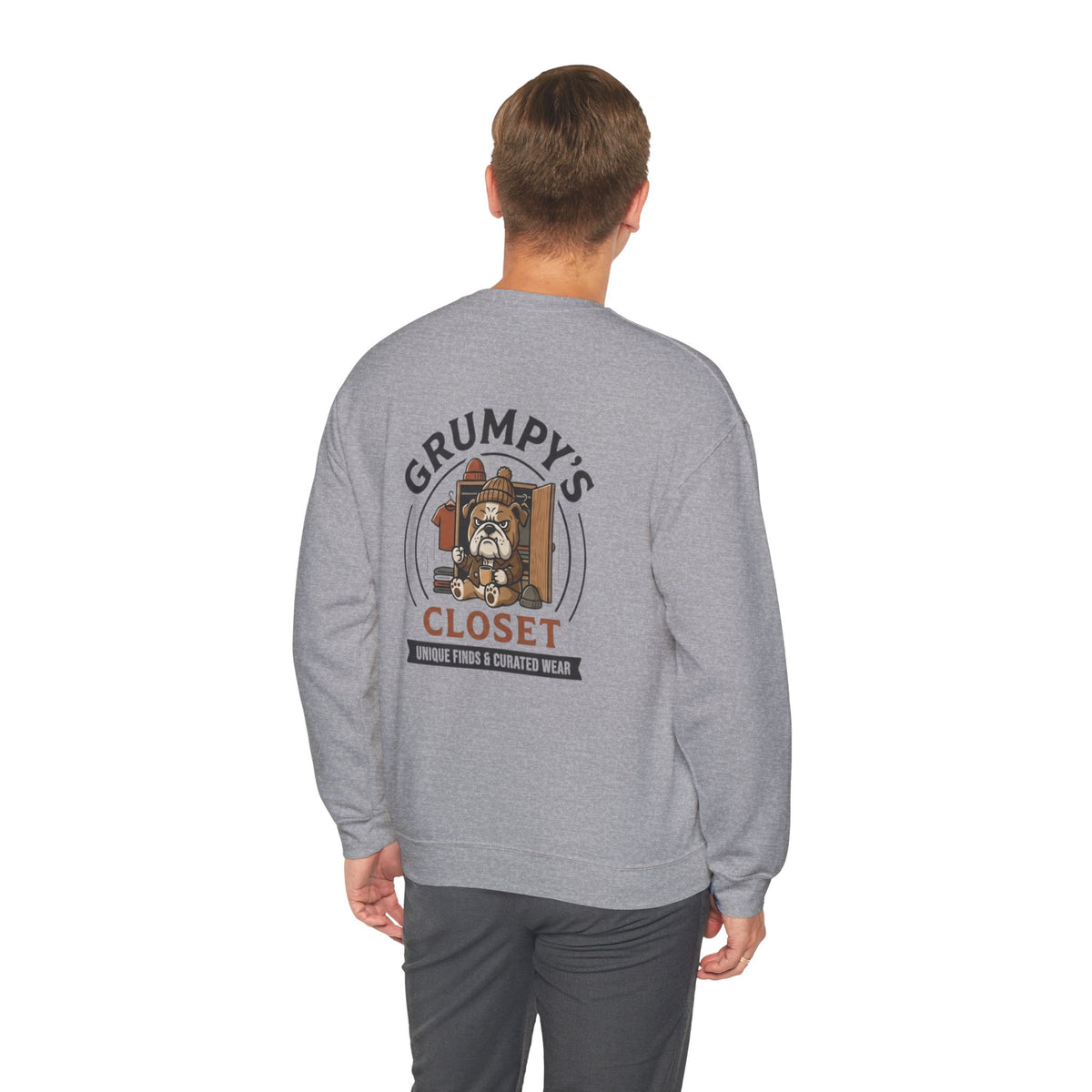 Grumpy’s Closet Crewneck Sweatshirt | Cozy Logo Pullover